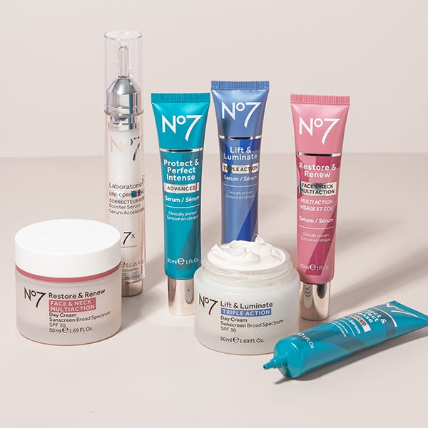 Spend $45, save $5. Spend $60,  save $15. Spend $75, save $25. Whether you’re replenishing your No7's essentials or trying something new, now’s the time to shop!Exclusions and T&Cs apply.