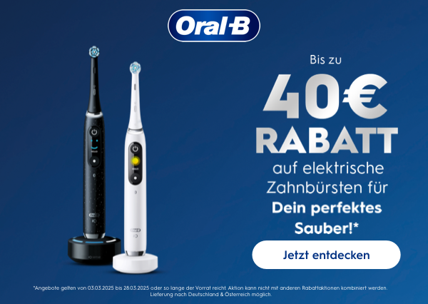 Bis zu 40 EUR Rabatt auf elektrische Zahnbürsten für dein perfektes Sauber