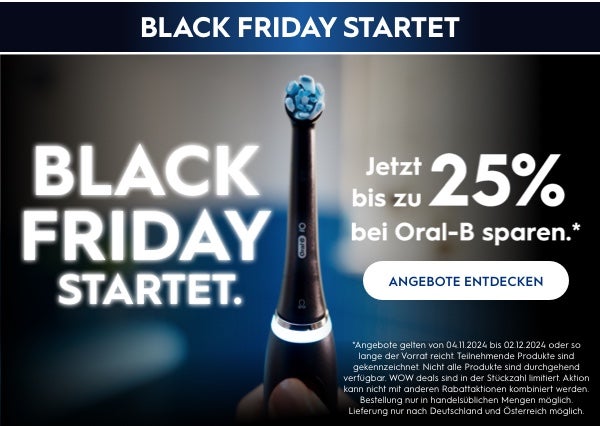 Jetzt zum Newsletter anmelden, um über Oral-B Angebote auf dem Laufenden zu bleiben