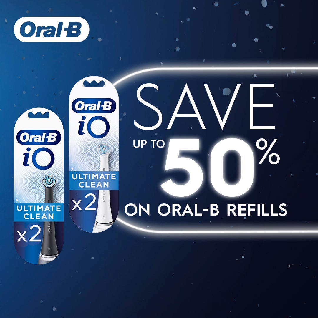 Shop selected iO refills to unlock a FREE toothpaste!