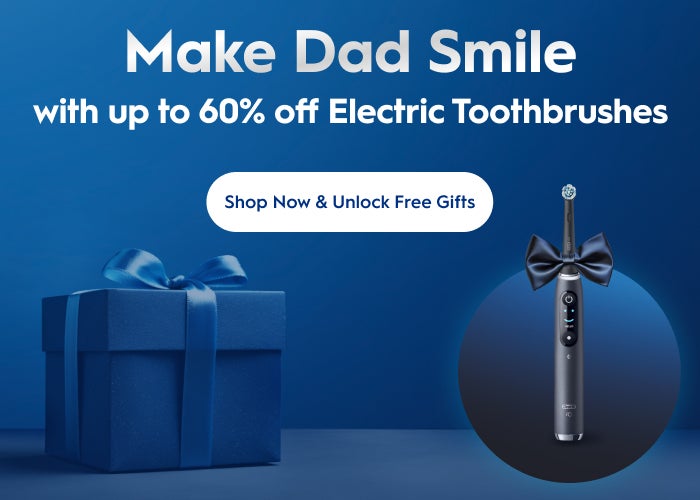 Make Dad Smile with up to 60% off Electric Toothbrushes.