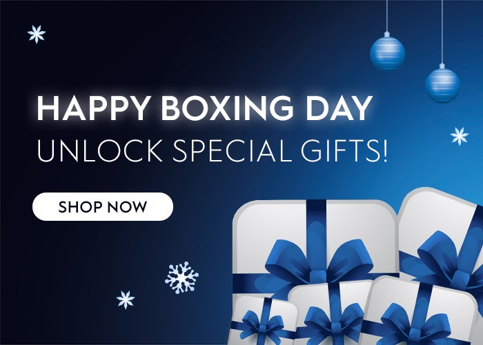 Gifts With A Blue On Boxing Day Powerpoint Background For Free Download -  Slidesdocs