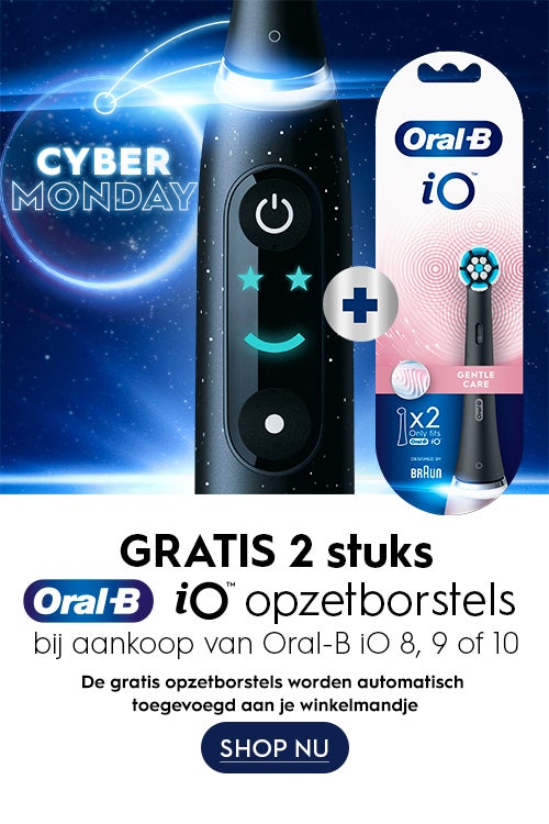 GRATIS 2 STUKS iO Opzetborstels bijaankoop van Oral-B iO8, 9, of 10 - Shop Nu