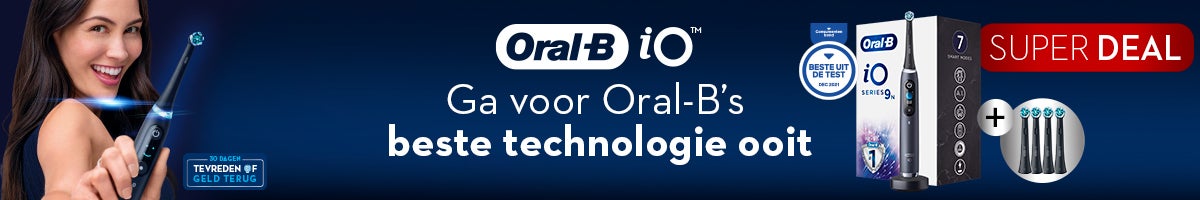 Kies jouw Oral-B iO elektrische tandenborstel inclusief opzetborstels voor een super prijs