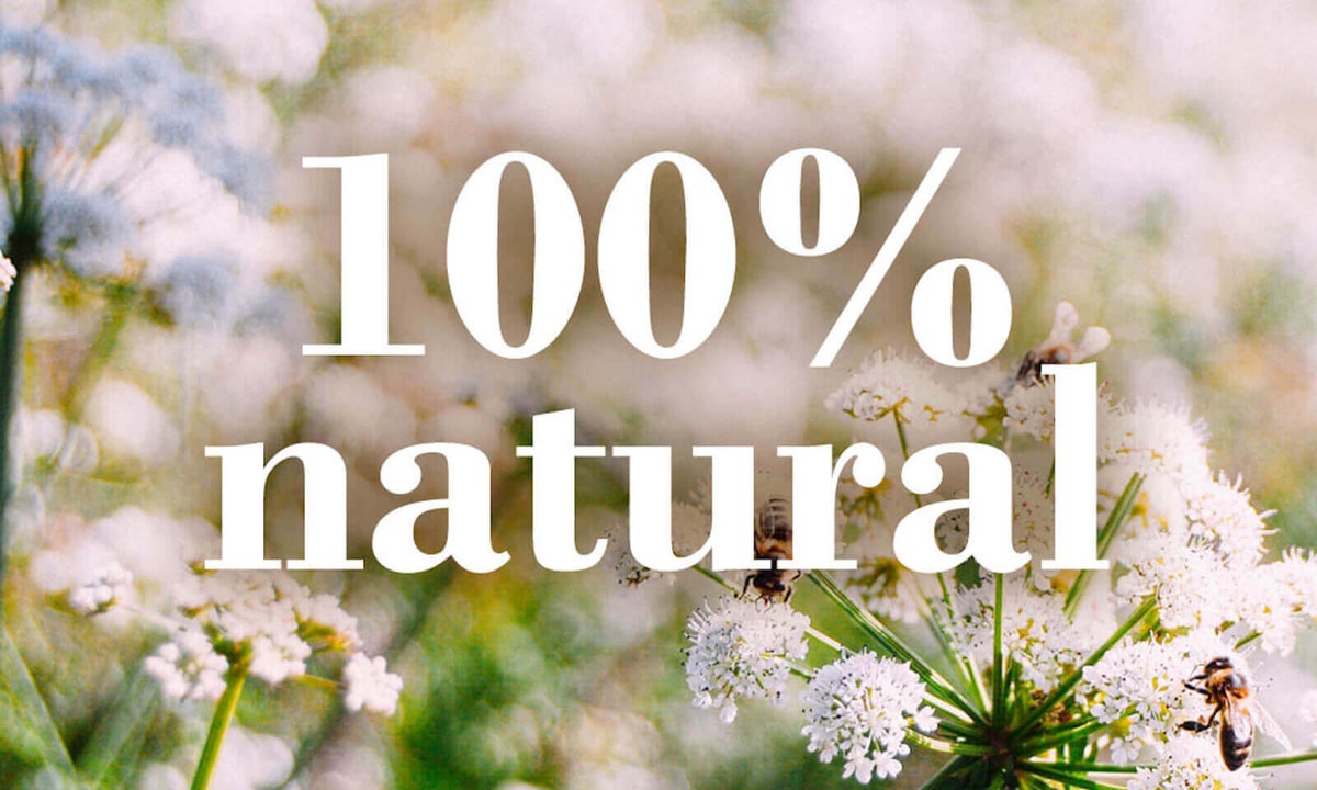 Burt's Bees is striving to use 100% natural ingredients