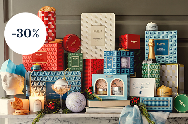 Profitez de 30% de réduction sur les ensembles de Noël. Des héros hydratants aux ensembles de luxe, la boutique festive ELEMIS propose le parfait cadeau de saison. De plus, obtenez un cadeau exclusif OFFERT de 5 pièces à partir de 80€ d’achat sur votre commande. Utilisez le code : CELEBRATION