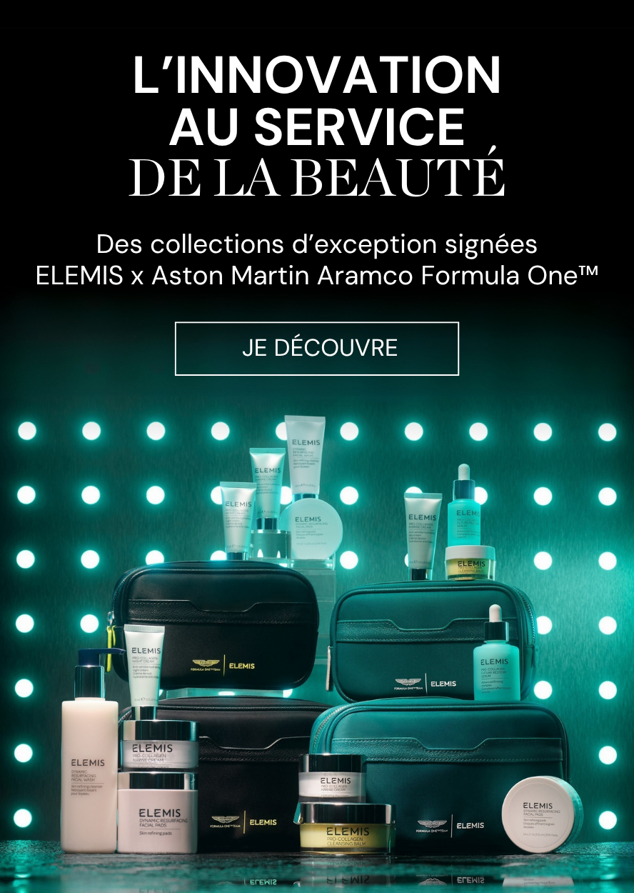 Des collections signées ELEMIS x Aston Martin Aramco Formula One™