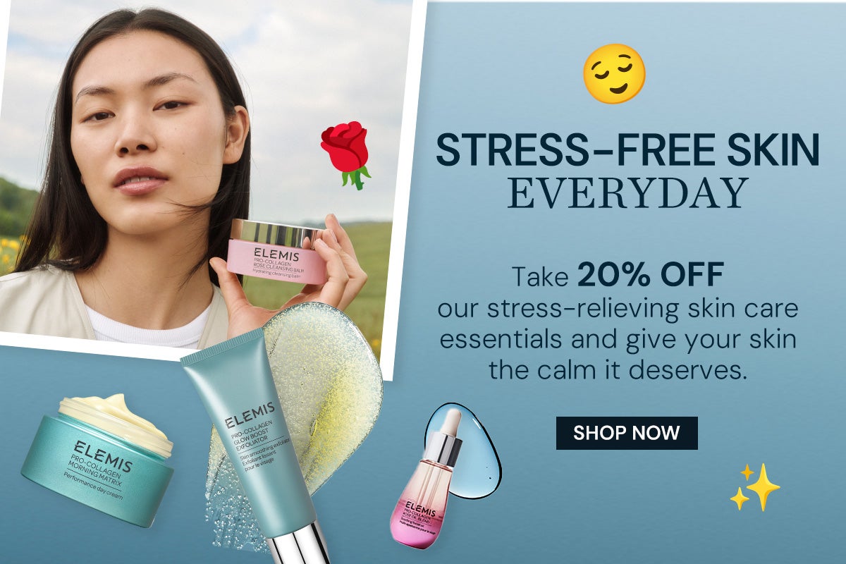 Enjoy 20% off our stress-relieving skin care essentials