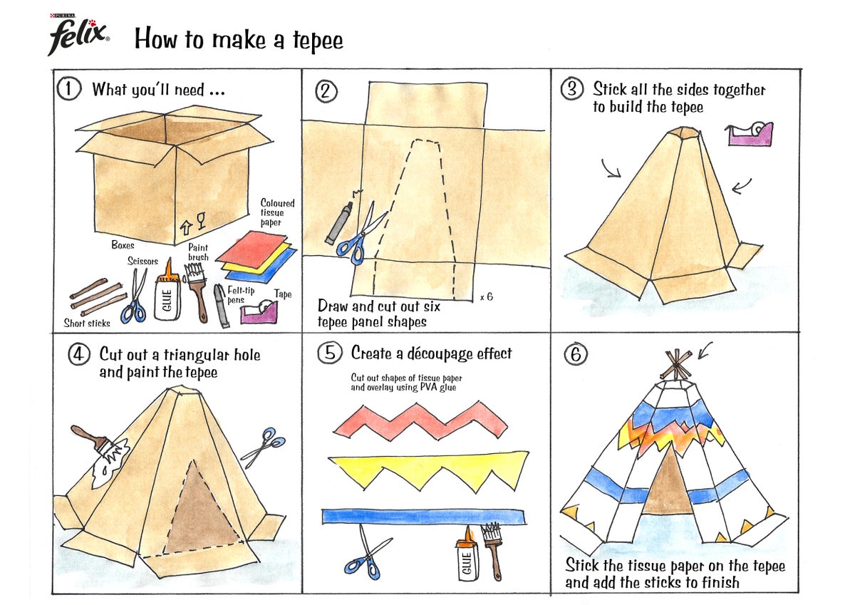 How to make a tepee
