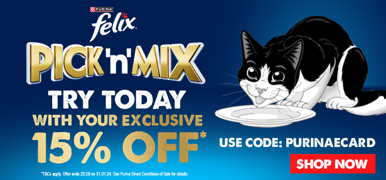 Pick n Mix Try Today With 15% Off. Use Code: PURINAECARD