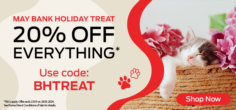 May Bank Holiday Treat. 20% off everything*. Use code: BHTREAT.