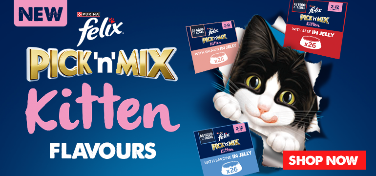 New Felix Pick 'n' Mix Kitten Flavours 