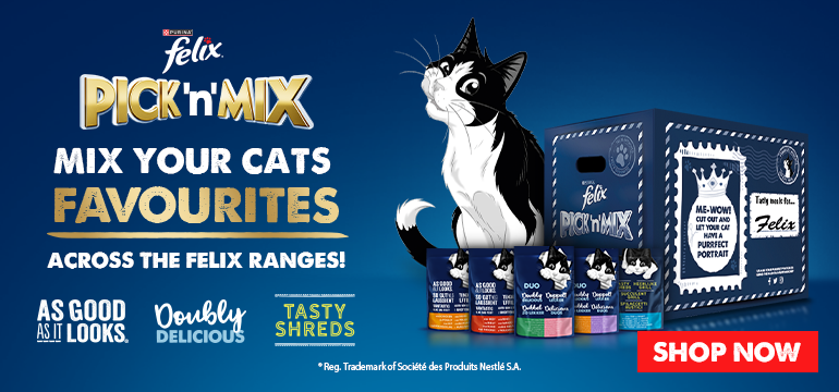Mix and match your favourite felix and gourmet flavours
