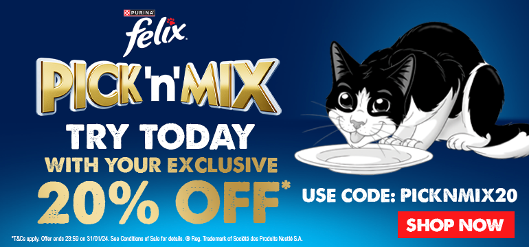 Felix Pick 'n' Mix - try today with your exclusive 20% off*. Use code: PICKNMIX20