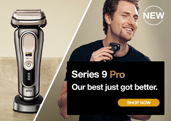 Series 9 pro - Our best just got better - feel the power of cutting through a 7-day beard - shop now - Series 9 Pro electric shaver in power case