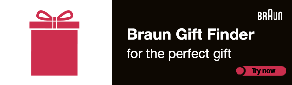 red present - Braun gift finder for the perfect gift - try now