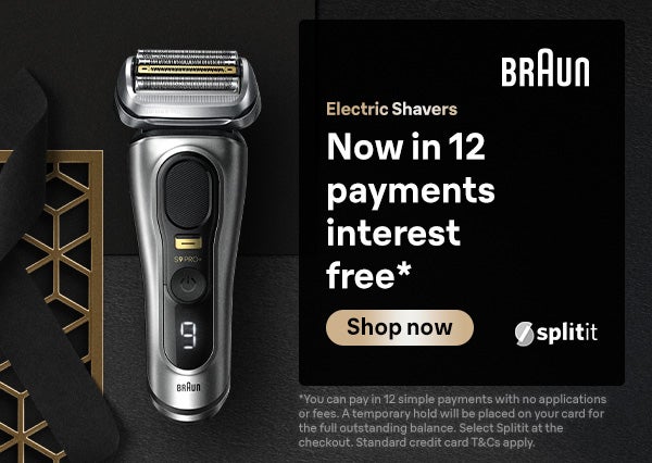 BRAUN | Electric Shavers now in 12 payments interest free
