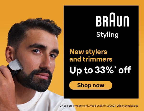 Braun UP TO 33% OFF Sale on New Stylers and Trimmers