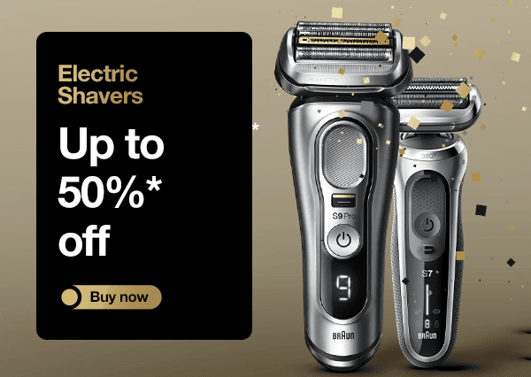 electric shavers - up to 50% off - buy now