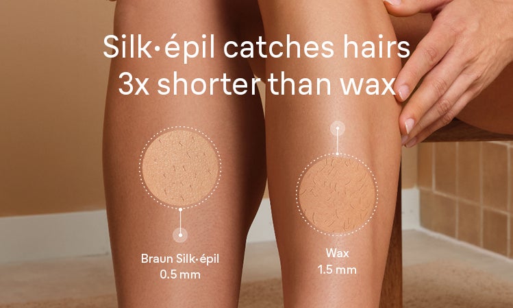 Silk epil catches hairs 3x shorter than wax