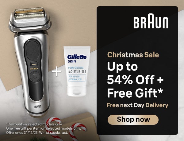 BRAUN | Christmas Sale | Up to 50% Off + Free Gift* | Free next Day Delivery | Shop now