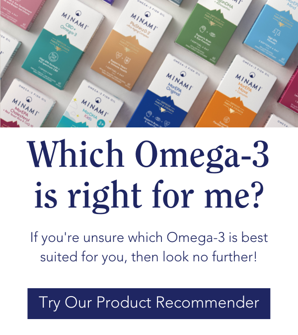 Minami Products - Which Omega-3 is right for me? If you're unsure which of our Omega-3 products is best suited to your needs, look no further! Try our product recommender