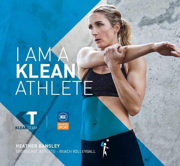 I am a Klean Athlete. Heather Banksley. Sponsored Athlete - Beach Volleyball.