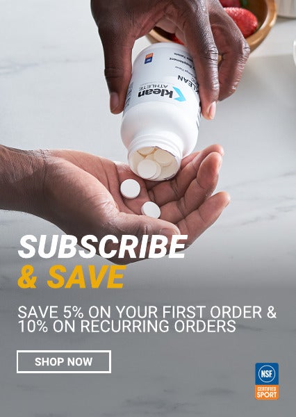 SUBSCRIBE AND SAVE ON YOUR FAVOURITE KLEAN ATHLETE PRODUCTS