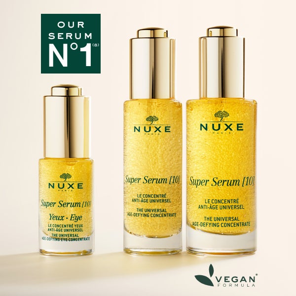 Our number 1 serum*. Vegan formula made in France, 95% ingredients of natural origin