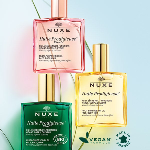 Huile Prodigueise classic, florale, and BIO. VEGAN Formula. Made in France.