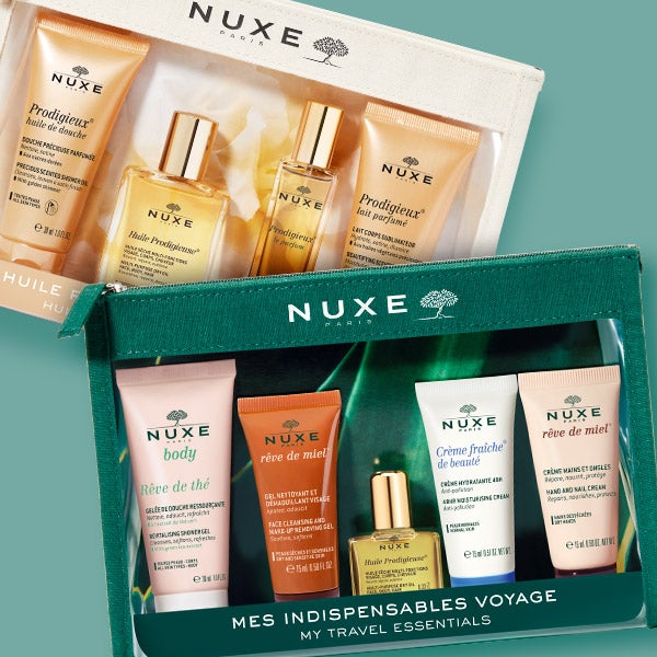 Travel Size kits with oils, cream, perfume, shower gel