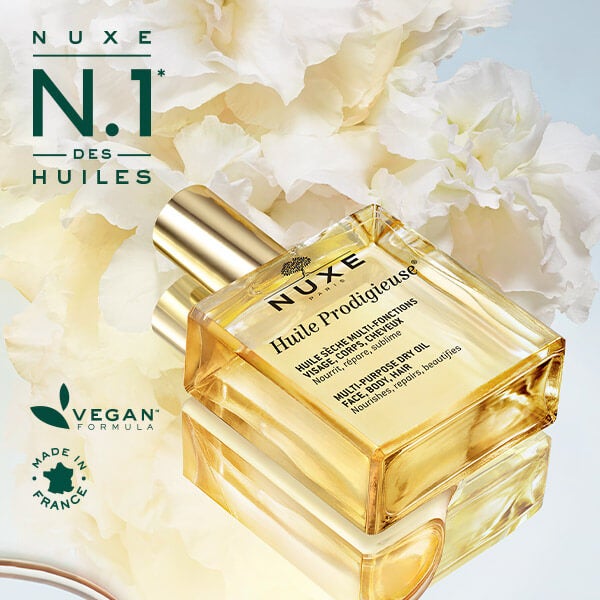 Nuxe No1 des huiles vegan formula made in France  Huile Prodigieuse®