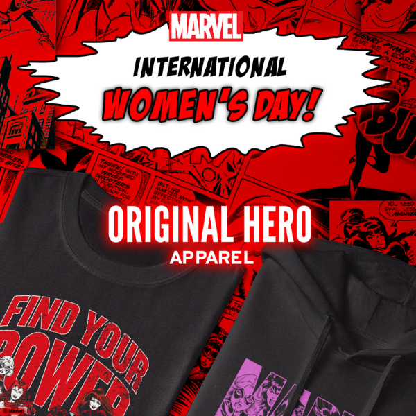 💥 Find Your Power With Our Marvel International Women's Day Clothing Collection! 💥
