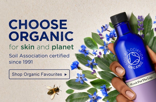 Choose organic for skin and planet, shop organic favourites