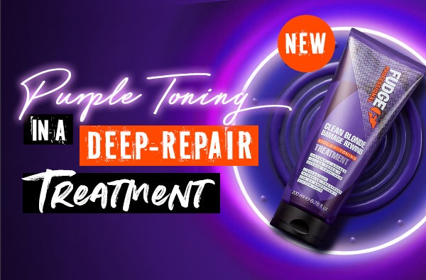 PURPLE TONING IN A DEEP REPAIR TREATMENT