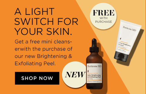 Enjoy a free mini cleanser when you purchase our brand new Vitamin C Ester Daily Brightening and Exfoliating Peel