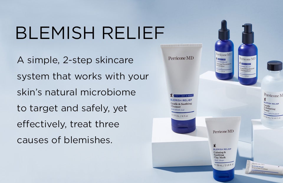 A simple two-step skincare system that works with your skin’s natural microbiome to target and safely, yet effectively, treat three causes of blemishes.