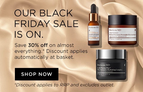 Our Black Friday sale is on. Save 30% off on almost everything. Discount applies automatically at basket. Discount applies to RRP, excludes Outlet.
