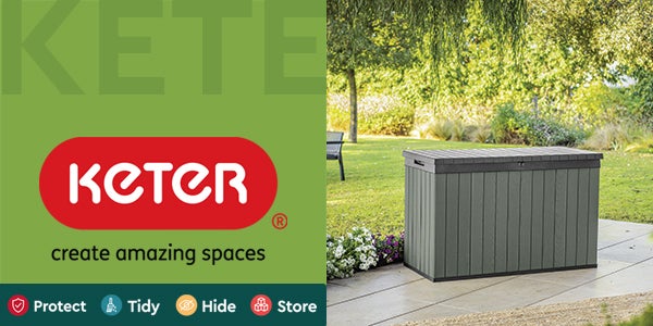 Outdoor Storage Box Keter, Garden Sheds & Storage, Homebase - 15% Off, Garden  Sheds & Storage