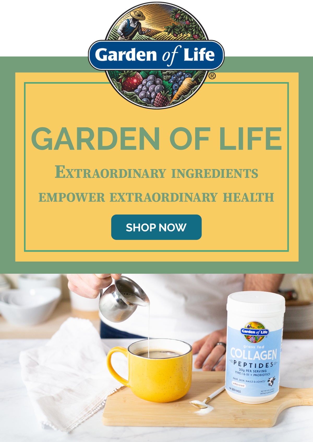 Garden of Life extraordinary ingredients empower extraordinary health