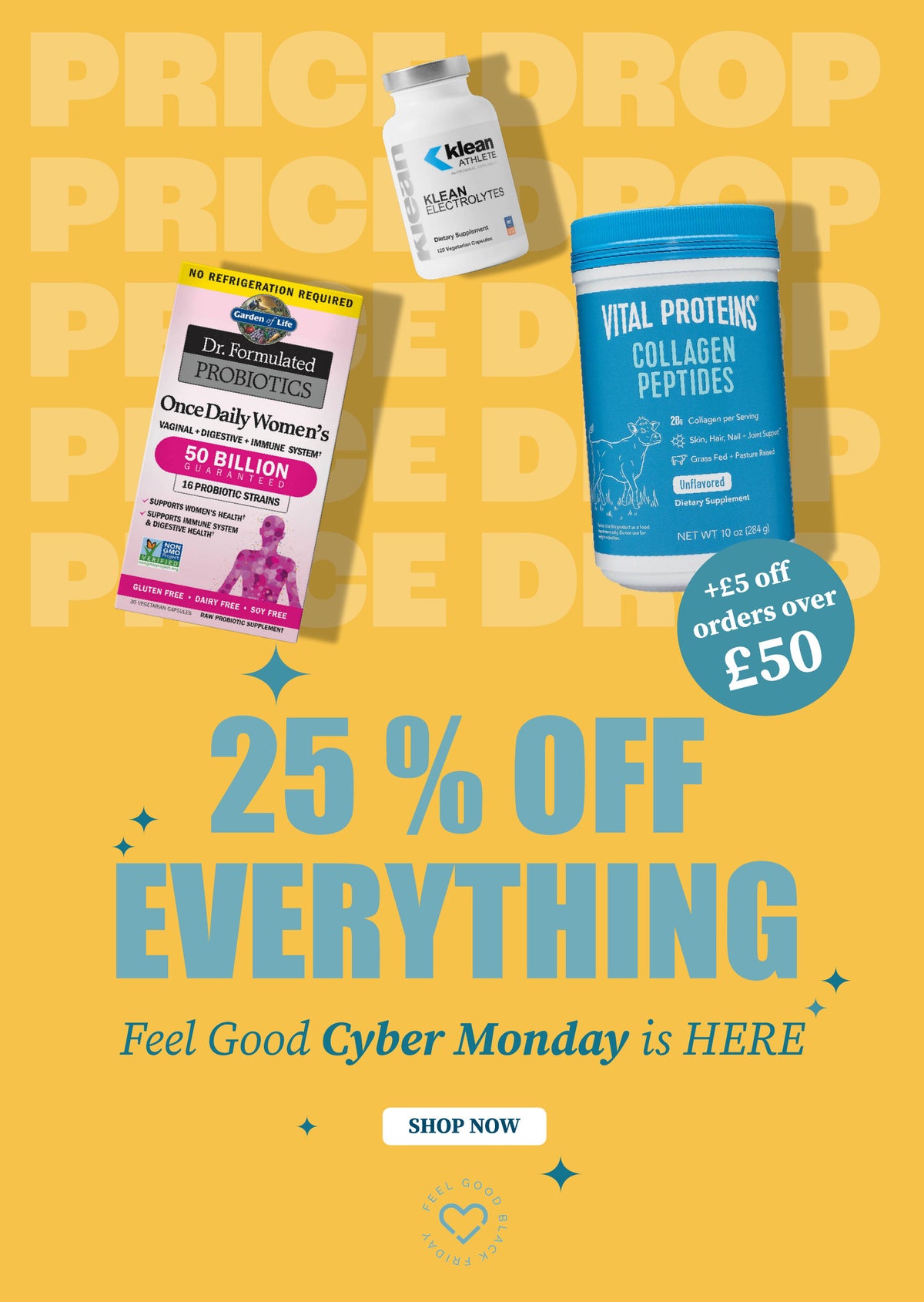 25% OFF EVERYTHING EXTRA £5 OFF ORDERS OVER £60