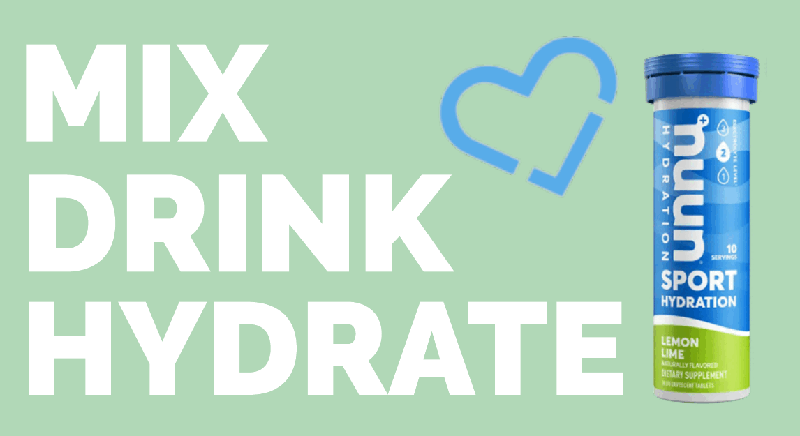 GIF with Mix drink and hydrate slogan