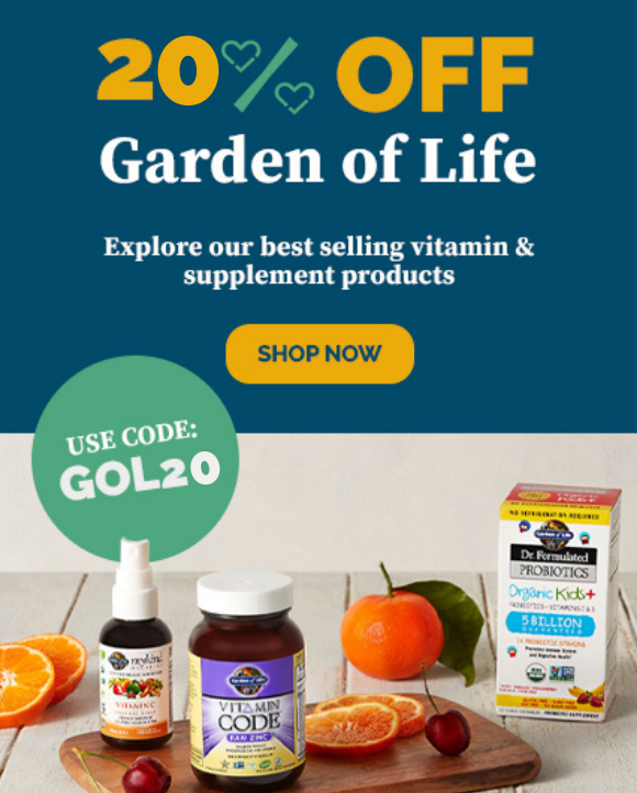 every health banner featuring a selection of products