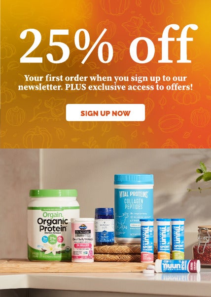 25% off your first order when you sign up to our newsletter. Plus exclusive access to offers