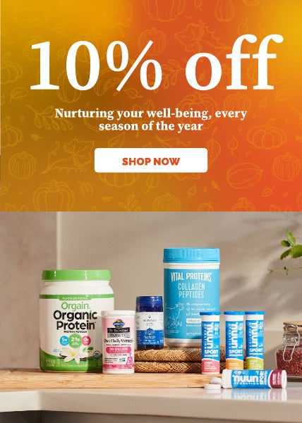 10% off most products across site! Expert Vitamins from Garden of Life, Vital Proteins and Minami