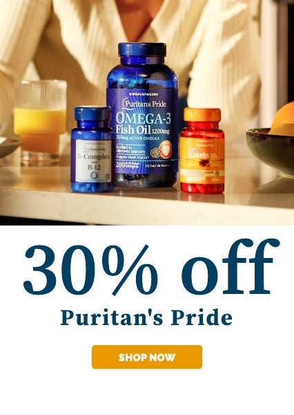 30% off Puritan's Pride Vitamins and Supplements