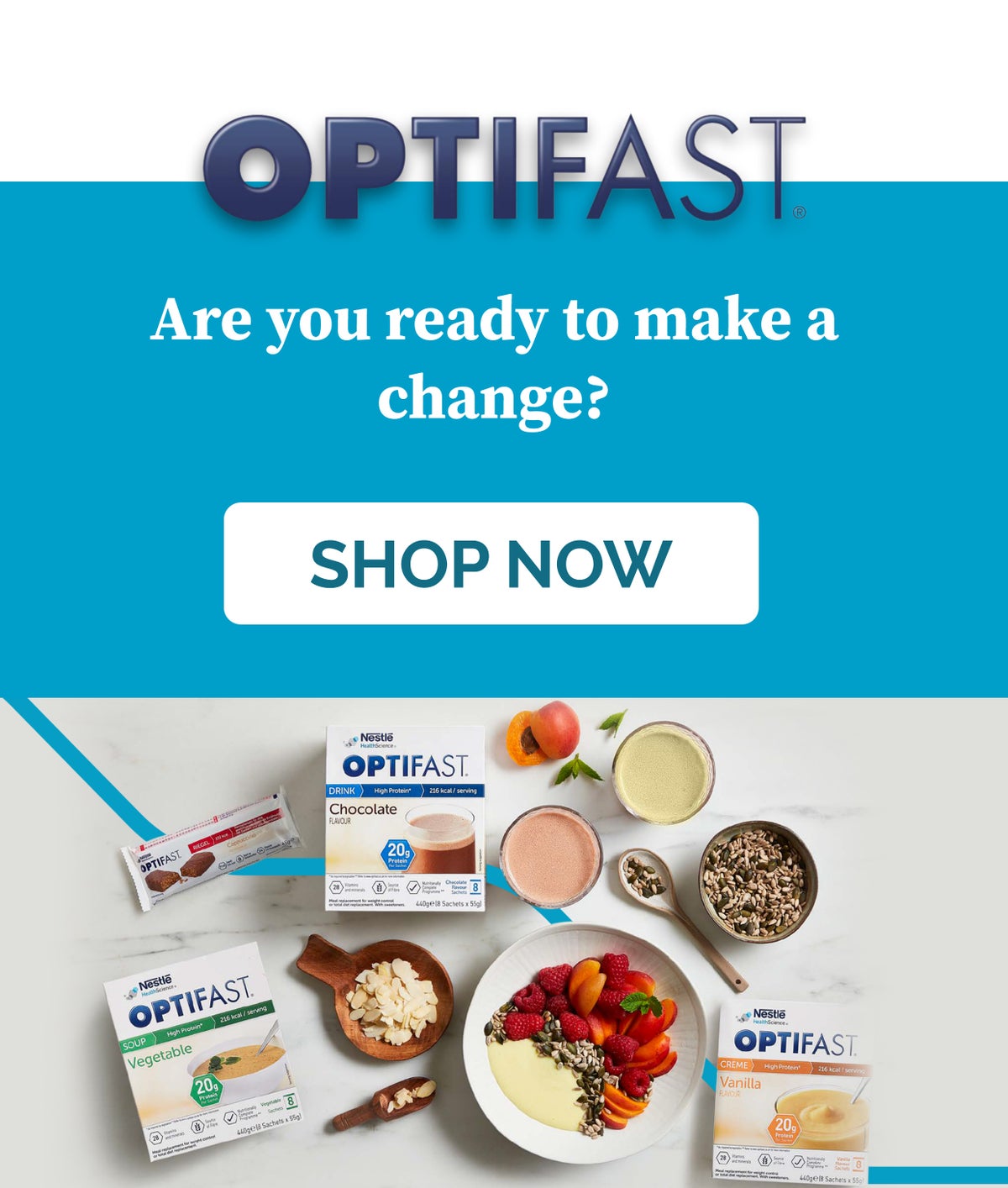 OPTIFAST Meal Replacement Shakes, Soups & Bars Every Health