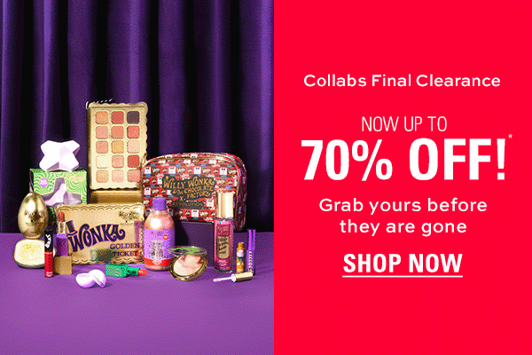 Collabs Final Clearance now up to 70% off! Grab yours before they are gone. Shop now.
