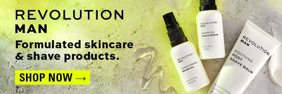 Revolution Man formulated skincare and shave products shop now