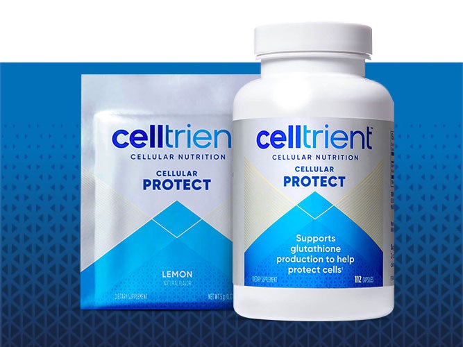 Celltrient Protect glutathione drink in cranberry flavor